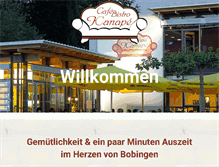 Tablet Screenshot of cafe-kanape.de